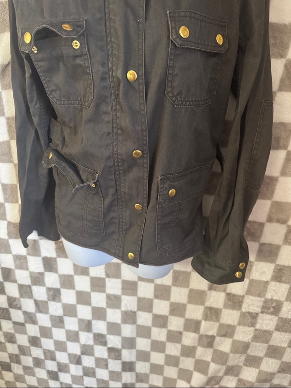 J. CREW Downtown Women Field Button up / Zipper Jacket Size M/Medium - Picture 4 of 9